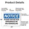 Signmission Excuse Appearance We Are Remodeling, 24 in W x Rectangle, Aluminum OS-2PACK-NS-A-1824-L-15646 - alternate 7